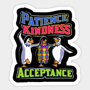 autism penguin Sticker